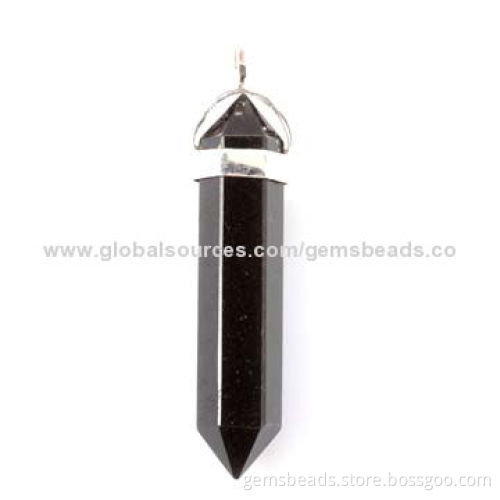 Fashion point pendant necklace, gemstonesNew